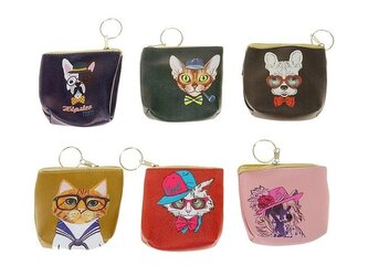 Portmonetka z kotkiem zapinana MIX