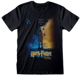 Pánské tričko Harry Potter: Plakát Dobbyho (XL) černá bavlna