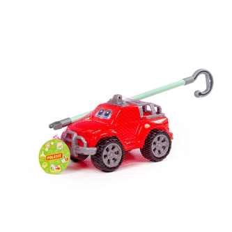 Polesie 74987 Samochód do pchania Deni z rączką czerwony