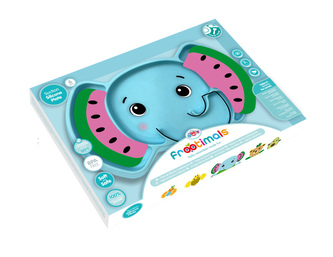 Talerzyk silikonowy antypoślizgowy Frootimals Melany Melephant FT00005 Kids Euroswan