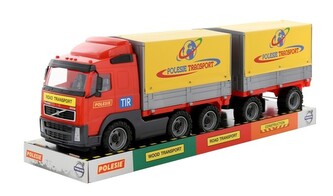 Polesie 58294 Samochód z burtami, plandeką i przyczepą (podium)