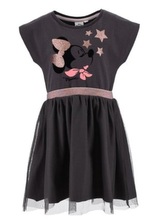 Dívčí šaty MINNIE s hvězdami tylové černé, velikost: 98