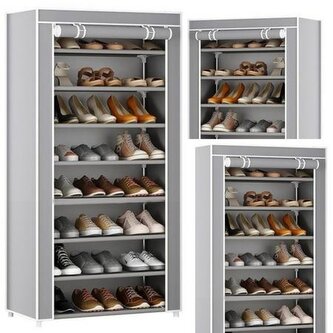 Organizer 8-poziomowy na buty osłona szara Organizer 8-poziomowy na buty osłona szara