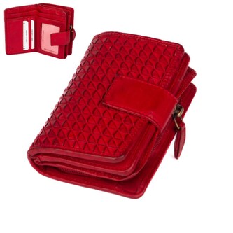 Rovicky Kožená dámská červená peněženka