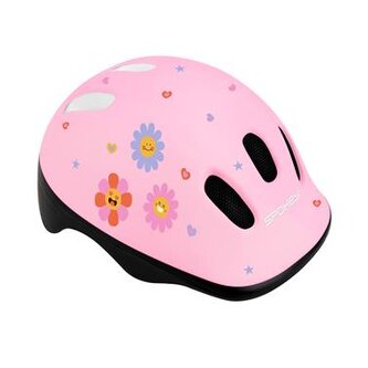 Spokey FUN FLOWER Dětská helma na kolo, inline, skate, 52-56 cm Spokey FUN FLOWER Dětská helma na kolo, inline, skate, 52-56 cm