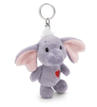 NICI 61480 Brelok pluszowy Słoń ciemnoszary Love 10cm GREEN