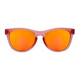 Okulary czerwone lustrzane soczewki + etui 24m+