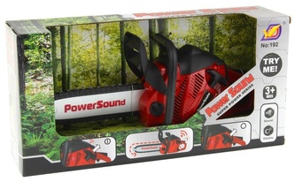 Piła łańcuchowa, czerwona dźwięk, ruchome elementy