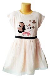 Dívčí šaty MINNIE s hvězdami tylové růžové, velikost: 116
