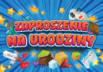 Zaproszenie Urodziny Zay Mini (10szt)