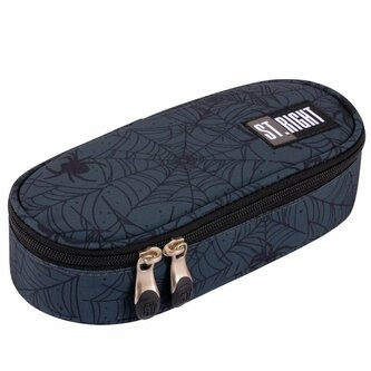 PROMO Piórnik saszetka usztywniona z wewnętrzną klapką ST.RIGHT PC-01 Spider Web