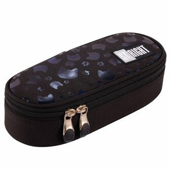 PROMO Piórnik saszetka usztywniona z wewnętrzną klapką ST.RIGHT PC-01 Black Cats