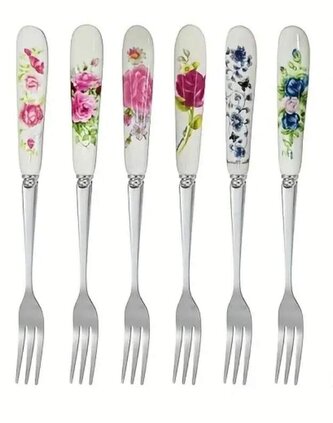Sada 6 dezertních vidliček Flower BRANDANI