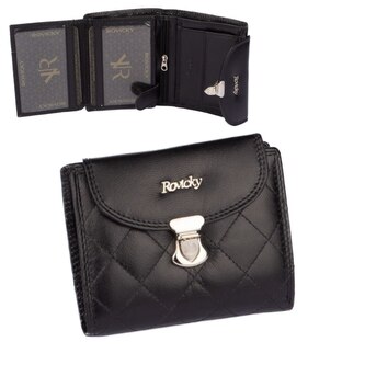 Rovicky Peněženka dámská černá se zapínáním