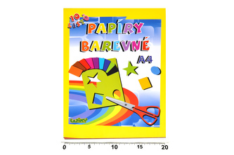 Papíry barevné A4 10 listů