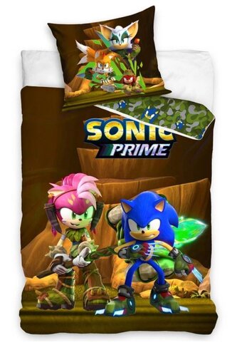 Dětské bavlněné povlečení SONIC A AMY ROSE 140x200
