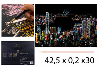Zdrapywanka kopertowa Hong Kong 40,5x28,5 cm 1006265 NORIMPEX