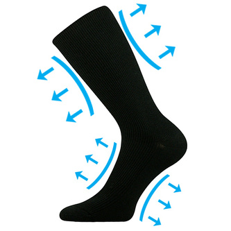 Lonka® ponožky Oregan černá 47-50 (32-34) 1 pár