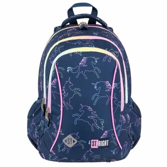 PROMO Plecak 3-komorowy ST.RIGHT BP-26 Dream Unicorn