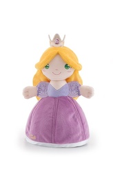 Lalka przytulanka królowa z fioletową sukienką 64274 TRUDI