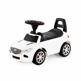 Polesie 84514 Samochód-jeździk SuperCar Nr4 z sygnałem dźwiękowym biały jeździdełko auto pojazd