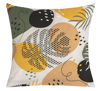 Povláček bavlněný - Hořčicová,Béžová,Bílá - 40x40 cm