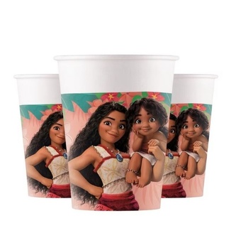 Papírové kelímky Vaiana, 200 ml