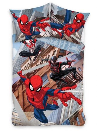 Dětské bavlněné povlečení SPIDERMAN Pavoučí síla šedé 140x200