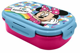 Pudełko śniadaniowe + sztućce, 21x14x6cm Minnie Mouse MN30016 Kids Euroswan