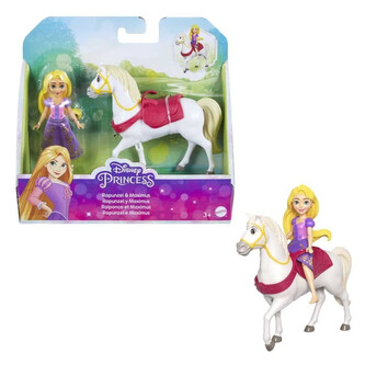 Disney Princess Mała lalka Roszpunka i Maksimus HLW84 HLW82 MATTEL
