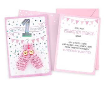 Karnet Urodziny Roczek
