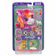 Polly Pocket Kucykowe rodeo Zestaw kompaktowy: 1 mikro lalka, 2 figurki koników i akcesoria JCR39 MATTEL