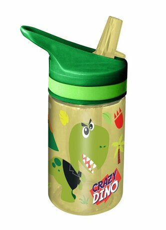 PROMO Bidon butelka na wodę 400ml Tritan Crazy Dino KL11261 Kids Euroswan