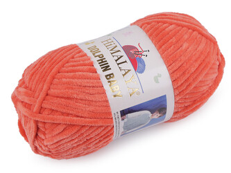Pletací žinylková příze Dolphin Baby 100 g - 1 ks - 11 (80312) lososová