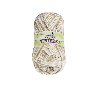 Příze TEREZKA multi - Bílá,Béžová,Hnědá - 50g / 155 m