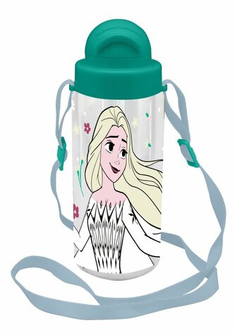 Bidon butelka na wodę 500ml z paskiem Tritan Kraina Lodu. Frozen 840340 Kids Euroswan