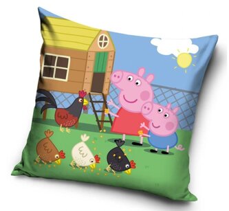 Dětský polštářek PEPPA PIG Na farmě 40x40
