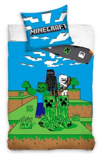 Dětské bavlněné povlečení MINECRAFT MOB MONSTERS 140x200