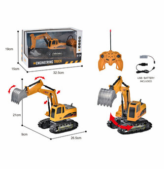 Pojazd budowlany koparka na radio 214315 HH POLAND