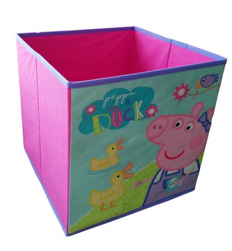 Úložný skládací box PEPPA PIG růžový 31x31x31