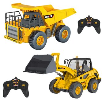 Huina RC sada sklápěč a kolový nakladač 1:24