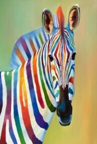 Malowanie po numerach Zebra 40 x 50 5570