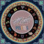 Diamentowa mozaika Mandala 7D Zodiak Ryby 30x30cm 1006576