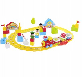 Kolejka dla malucha lokomotywa + 3 wagoniki 60589