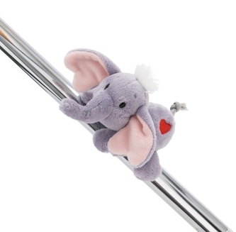 NICI 61482 Maskotka pluszowa magnetyczna Słoń Love ciemnoszary 12cm MagNICI GREEN