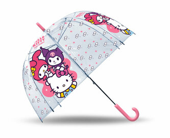 Parasolka przezroczysta manualna 48cm Hello Kitty HK50195 Kids Euroswan