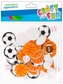 Ozdoby dekoracyjne Eva Piłki samoprzylepne 57szt, Craft With Fun