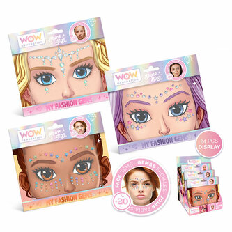 Zestaw do ozdabiania twarzy 4 wzory WoW Generation WOW00099 Kids Euroswan
