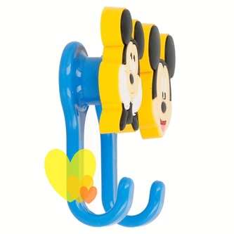 3D věšáky MICKEY žlutomodré