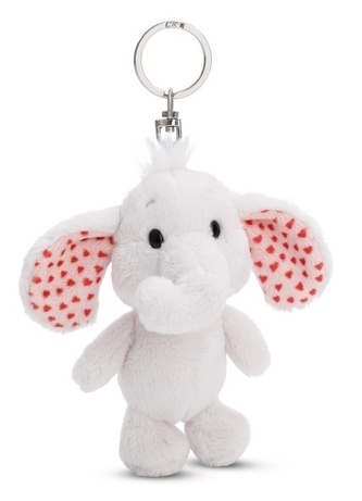 NICI 61481 Brelok pluszowy Słoń jasnoszary Love 10cm GREEN